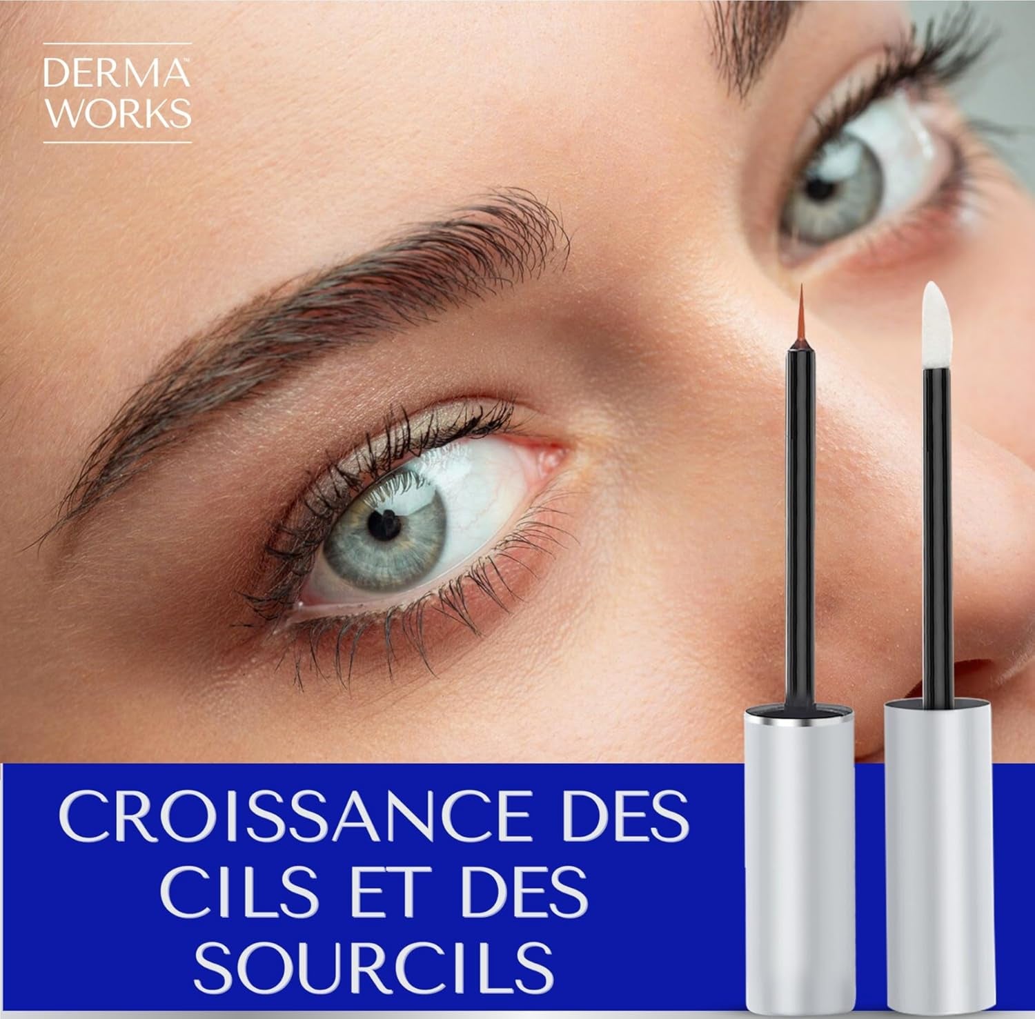 SERUM CILS CROISSANCE 3Ml + SERUM SOURCILS POUSSE 5Ml – Duo Sérum Naturel Croissance E Pour Regard Intense – Longueur Des Cils Et Densité Des Sourcils – Femmes Et Hommes –