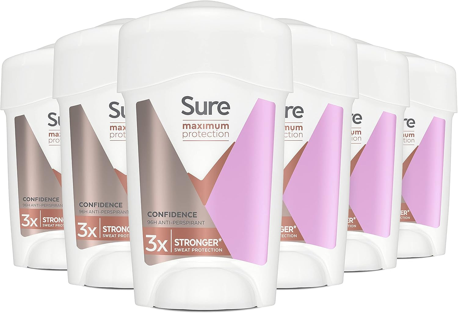 Sure Déodorant Anti-Transpirant Confidence Maximum Pour Femmes, 45 Ml, Paquet De 6