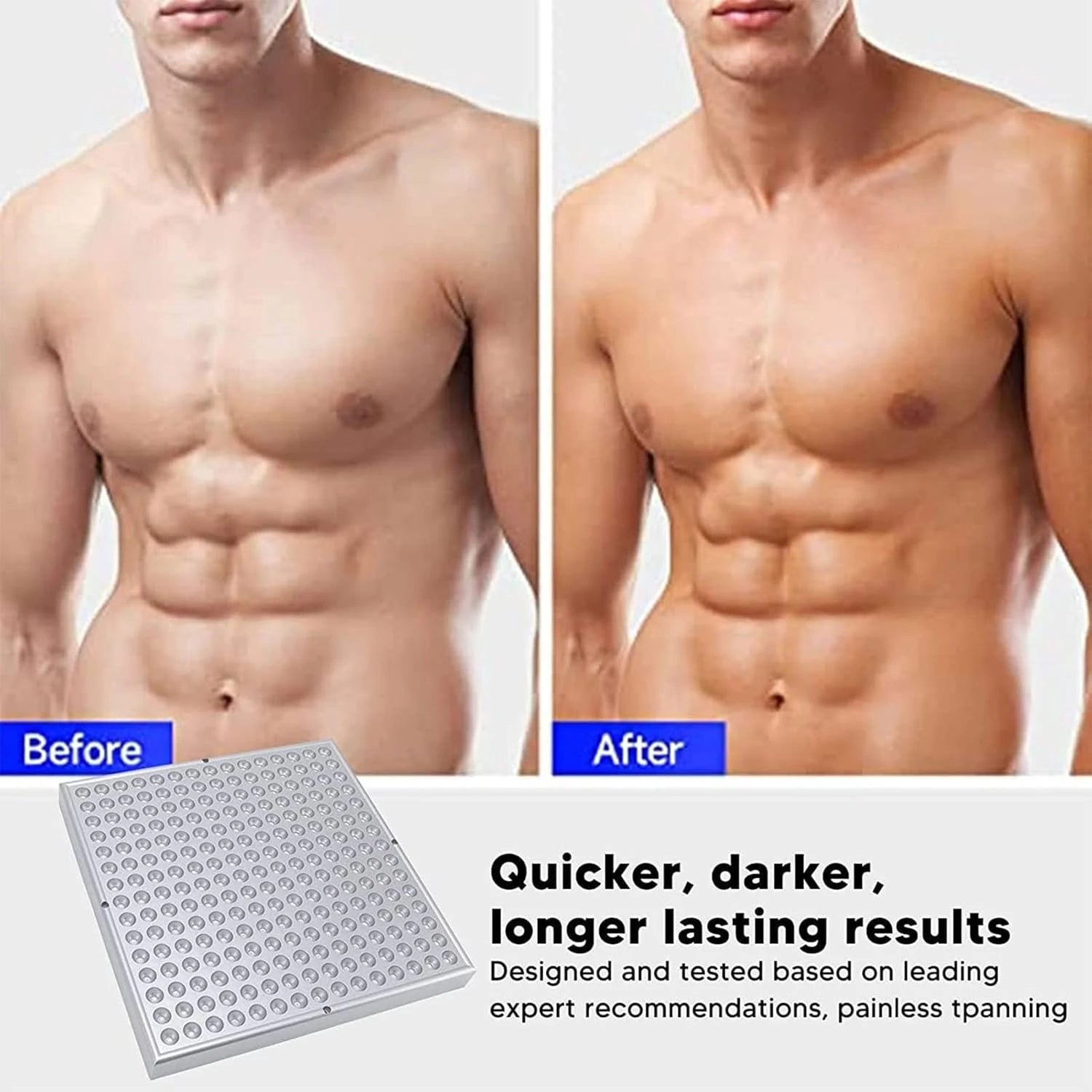 Skin Tanning Light Self Face Body 225Pcs Leds 460Nm Blue Large Area Lighting Face Lamp Hanging Use Skin Light Sun Light Machine
