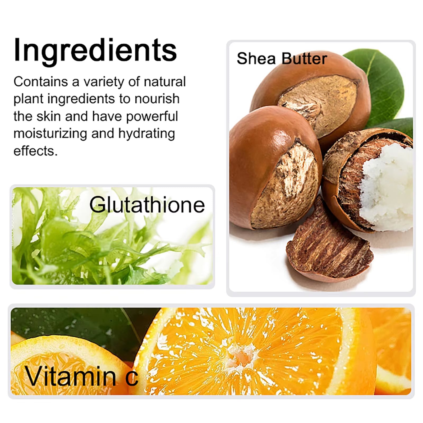Whitening and Lightening Cream, Suitable for Face and Body , Shea Butter Oil Natural Intense Hydrating Repair Cracked Skin