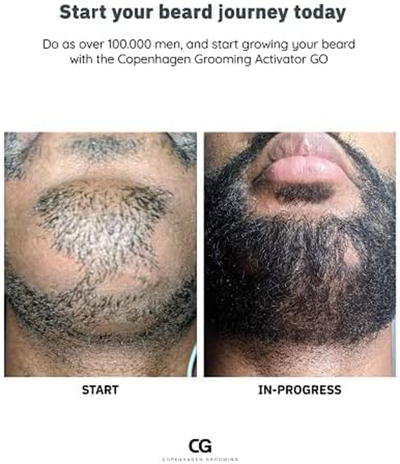 Copenhagen Grooming Activator Go (10Ml) - Handy Beard Growth Serum - Natural Beard Growth Oil Serum - Effective Facial Hair Growth for Men - Practical Beard Grower Serum W/Biotin