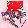8 Pièces Cosmetics Professional Trousse De Maquillage, Makeup Gift Set Avec Ombres Paupière, Rouge À Lèvre, Pinceaux, Bâton Contour, Correcteur, Mascara