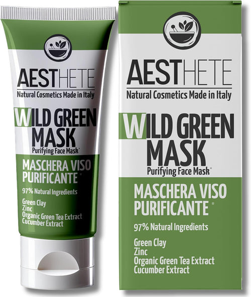 250Ml Masque Point Noir Visage Pour Femme Et Homme Avec Argile Verte Et Zinc - Stimolante Collagene - Hydratant, Purifiant, Bio - Maxi Format - Régulateur De Sébum - Anti-Imperfections & Pores Dilatés
