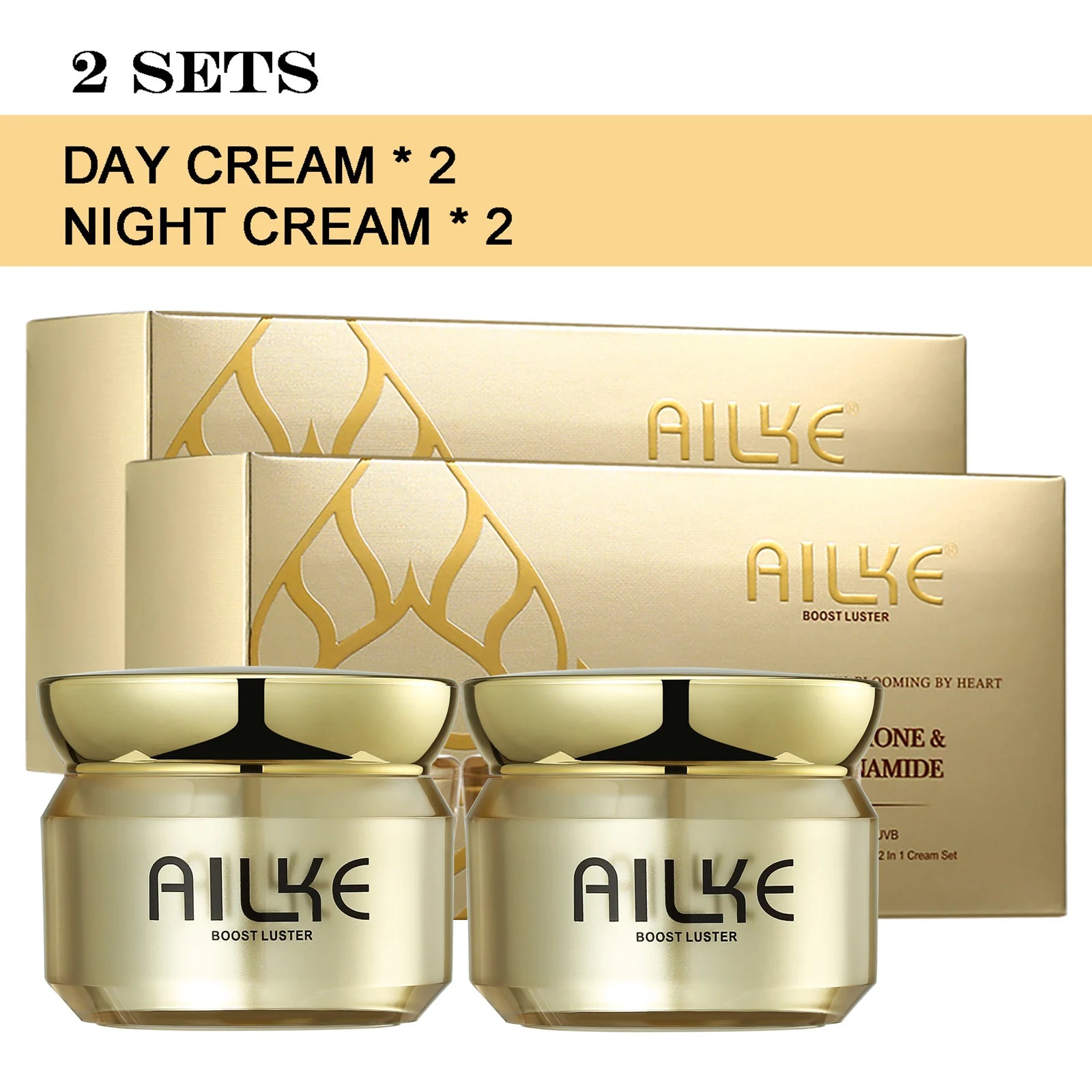 Whitening Face Care Set for All Skin Types, with Glutathione, Nicotinamide, Reduce Dark Spots, Freckles, Even Skin Tone