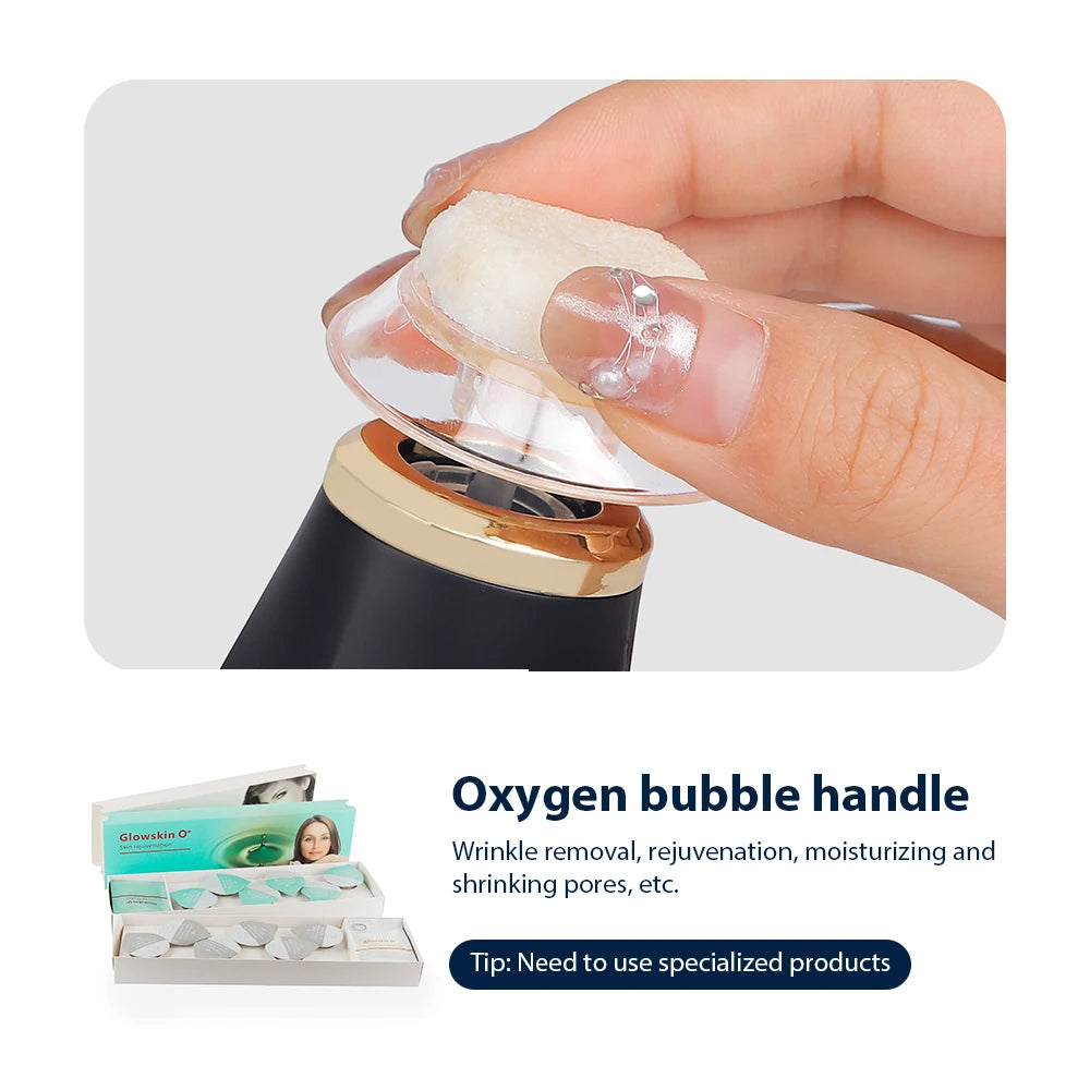 Portable CO2 Oxygen Bubble Pen Exfoliate Balance Serum Facial Massager High-Frequency Vibration Skin Care Beauty Machine