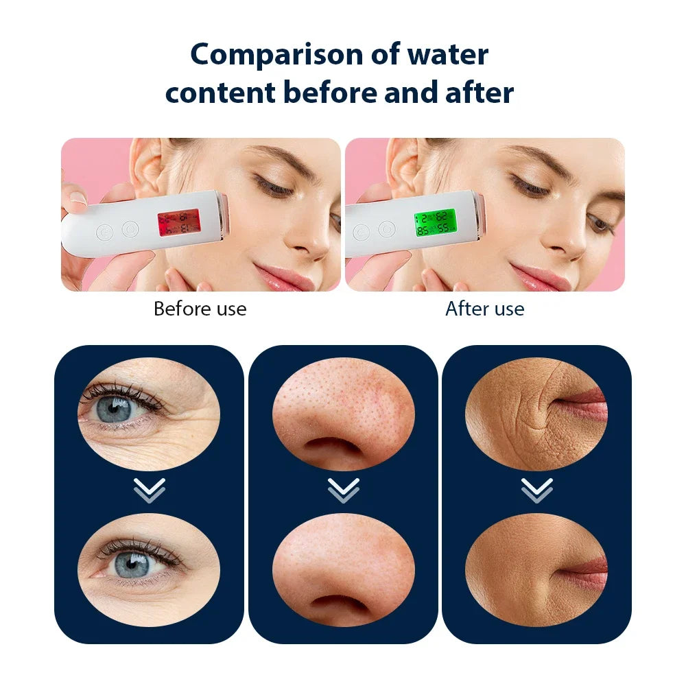 Portable CO2 Oxygen Bubble Pen Rechargeable Facial Cleaning Rejuvenation Serum Input Pen Anti-Aging Skin Care Beauty Device