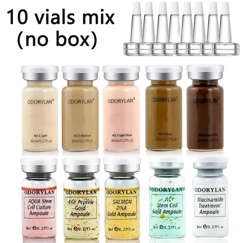 8Ml BB Cream Face Serum Ampoule Essence Kit Moisturizing Sunscreen Foundation Beauty Skin Care