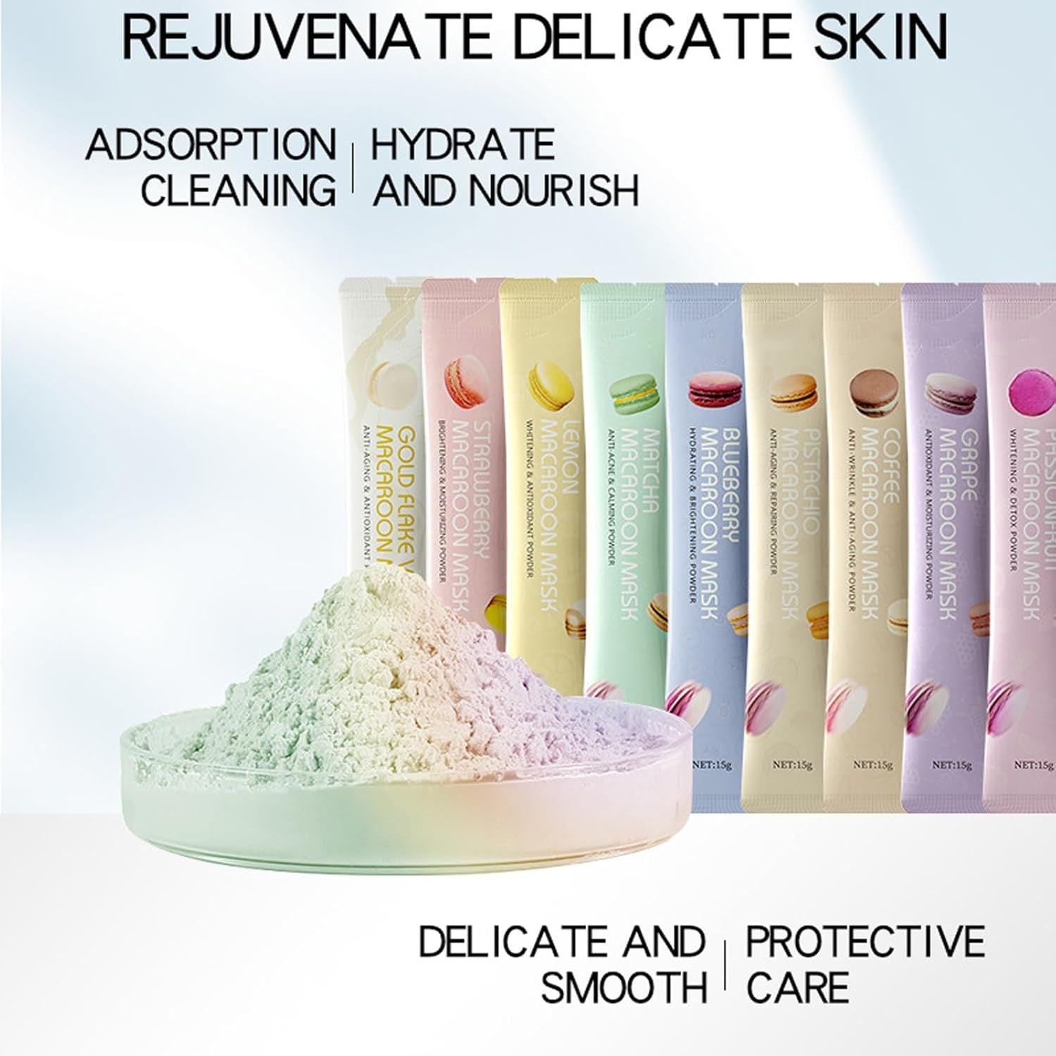 Peel Jelly Mask Visage Poudre, Hydratant Peel off Masque, Masque En Poudre Pour Soins Du Visage, Poudre De Masque Hydro Peel-Off Pour Combattre Les Ridules, anti Age Hydrogel Beauté