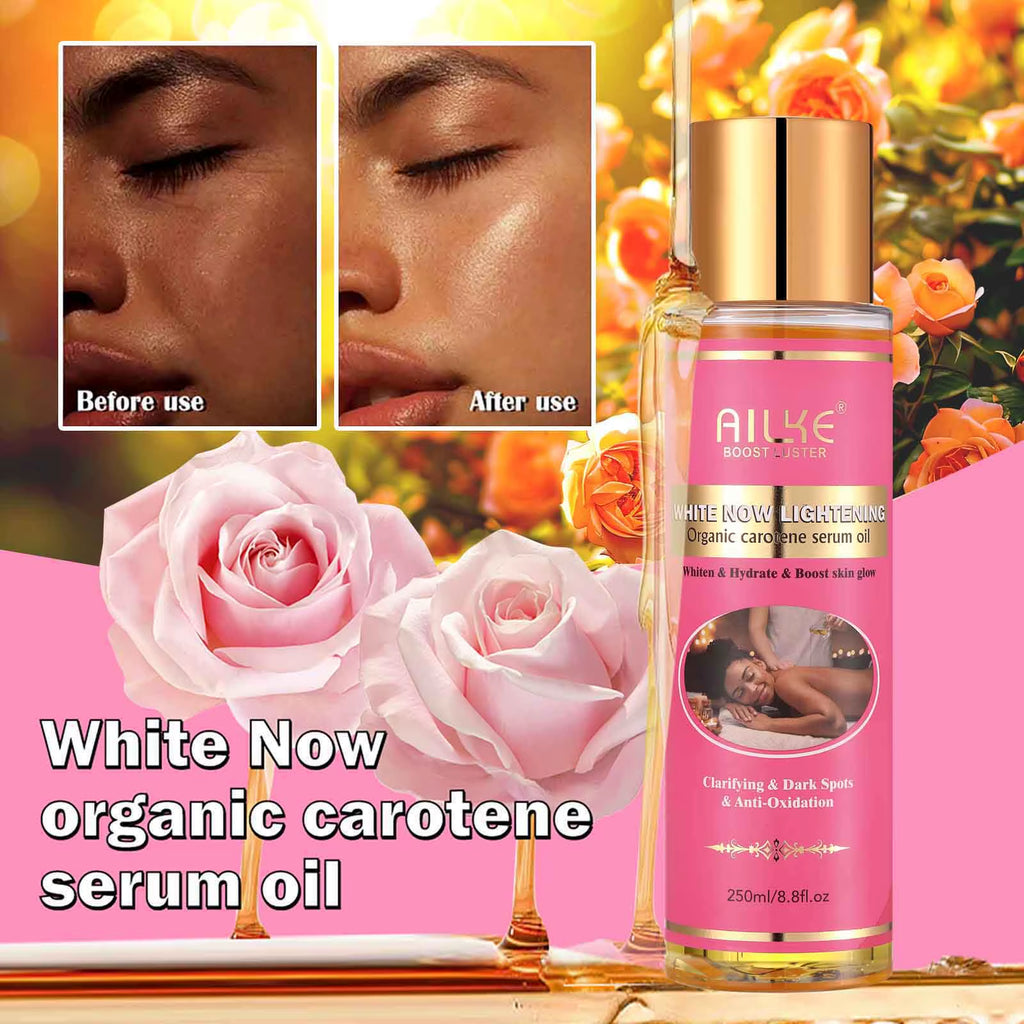 Natural Skin Brightening Set, Clean Darkness, Acne, Stains, Moisturize, Lightening, Smooth, Improve Rough and Dry Skin