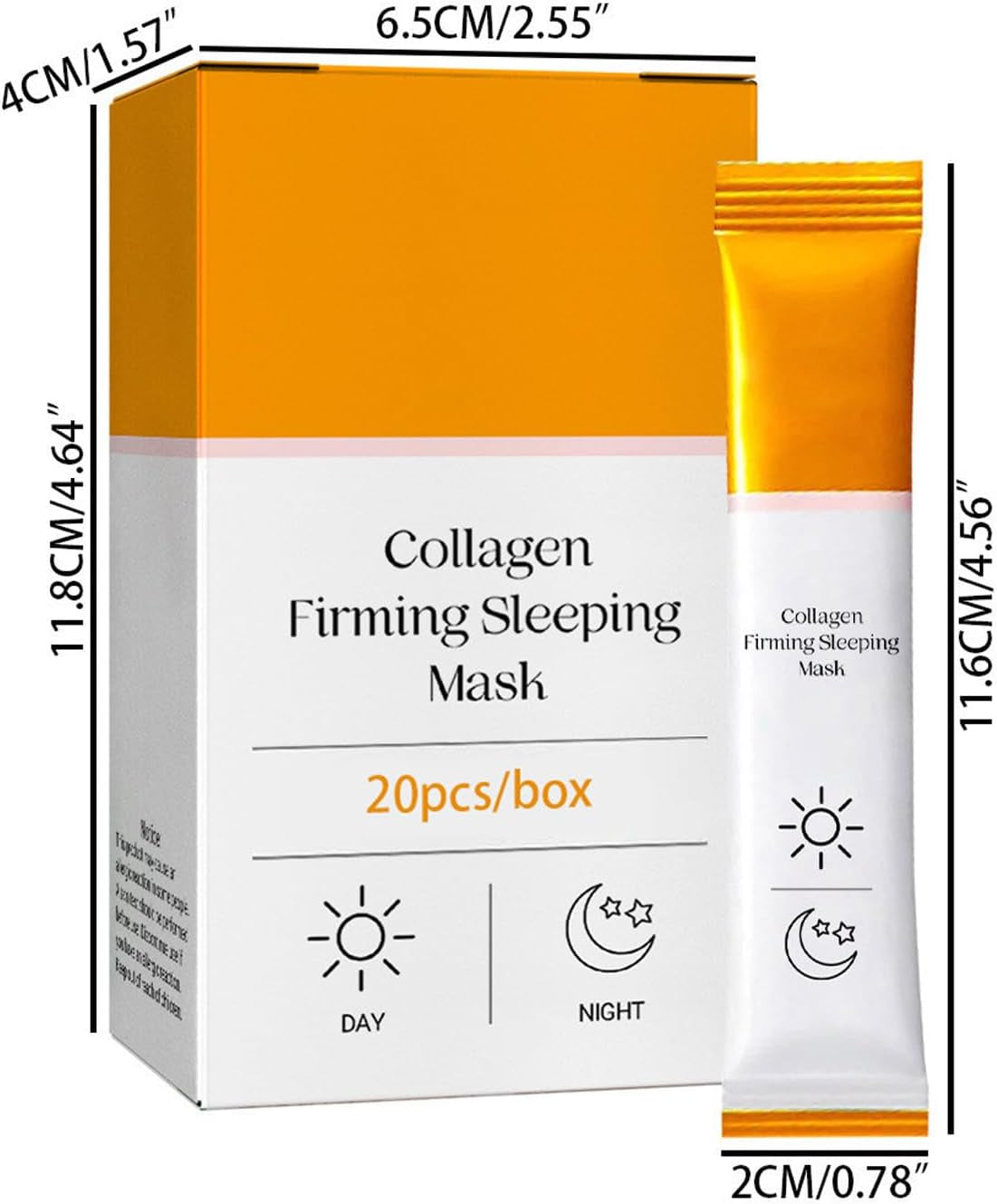 20 Pièces Korean Collagen Firming Mask, Masque Raffermissant Au Collagène Coréen,Hydratant Masque De Visage Transparent Anti-Âge, Masque Facial De Sommeil Nocturne Sans Lavage (1Box)