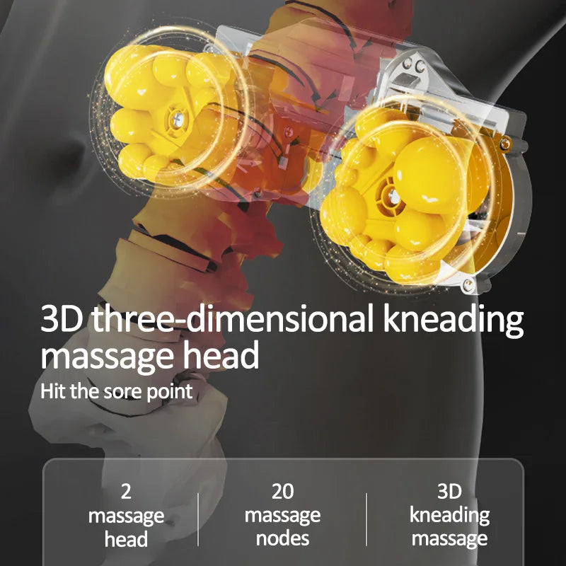 Neck Massage Pillow Cervical Massager Waist Back Shoulder Shiatsu Kneaded Multifunctional Hot Compress Relaxation Gift