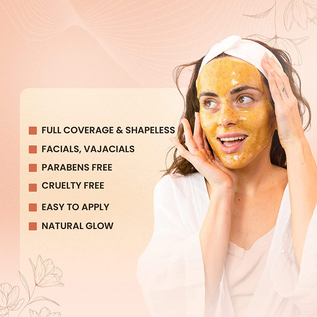 Jelly Mask Jar 24K Gold Mandelic AC Peel-Off Face Care Rubber Mask | 23 Fl Oz Skin Care Moisturizing Gel Mask Jar Spa Set