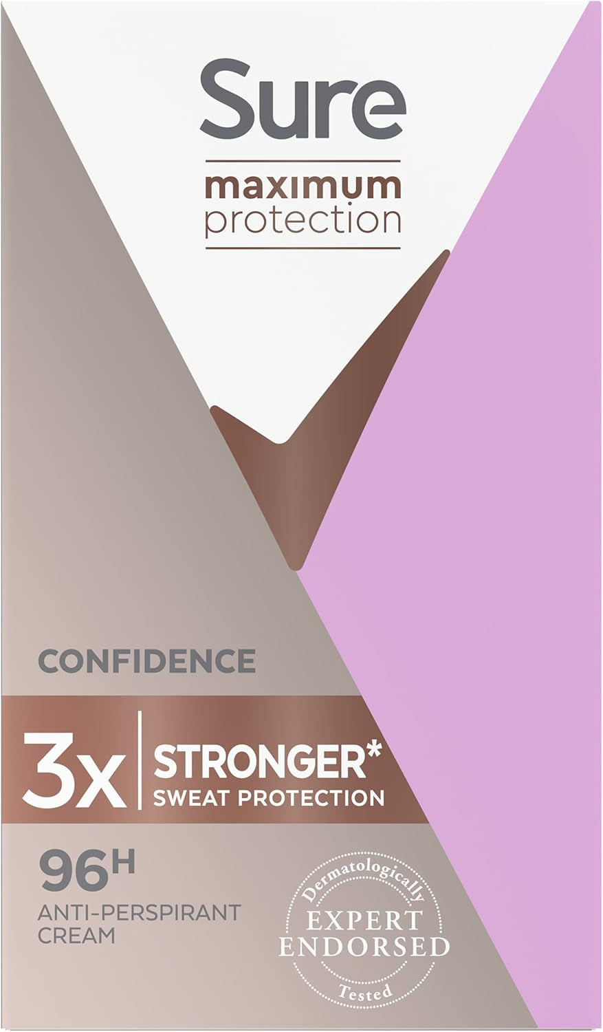 Sure Déodorant Anti-Transpirant Confidence Maximum Pour Femmes, 45 Ml, Paquet De 6