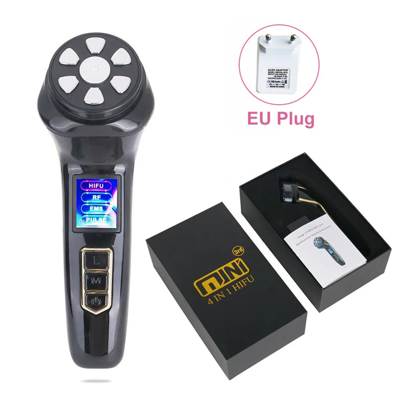 Mini HIFU 3Rd Generation Original EMS RF plus Ultrasonic Rejuvenation Tighten Lifting Therapy Skin Facial Care LED anti Wrinkle
