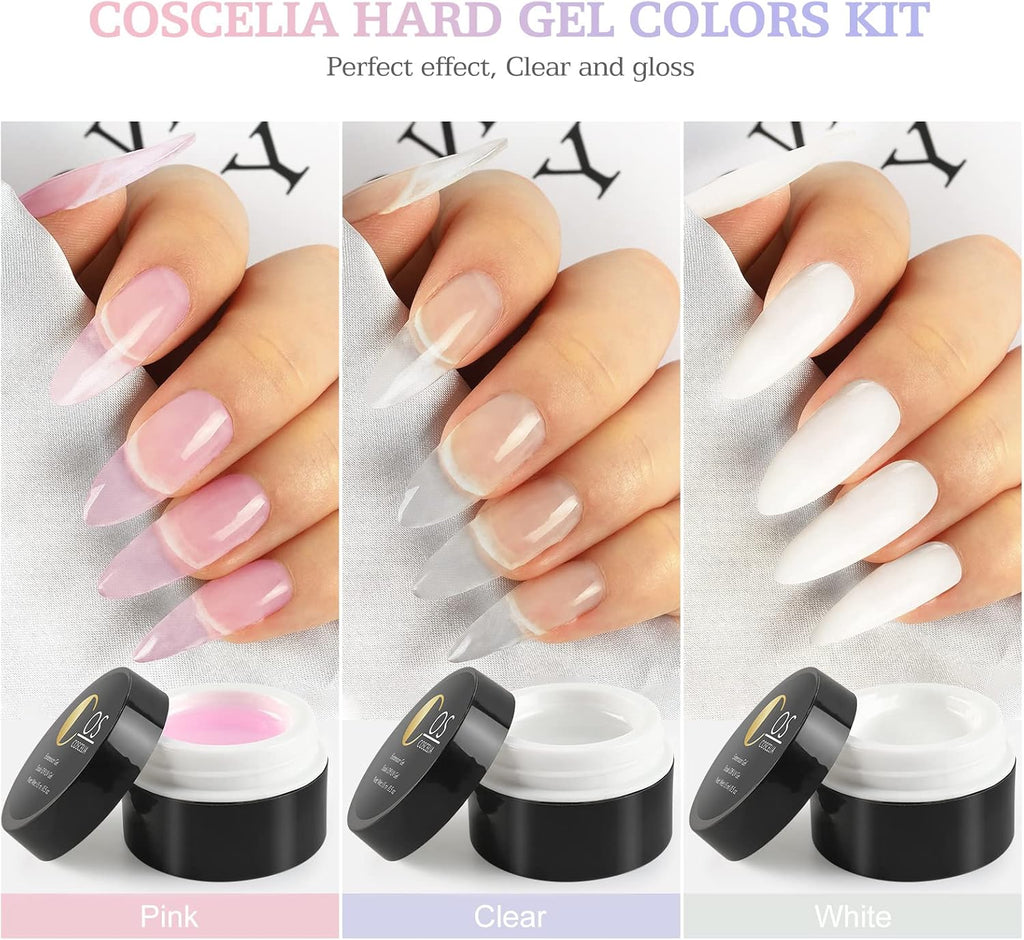 20Pcs Kit Uv Ongle Complet Kit Vernis Gel Semi Permanent 80W UV/LED Lampe Poly Extension Gel 12W Ponceuse À Ongle Ponçage Accessoires Remover Pad Nail Art Débutants Kit Manucure