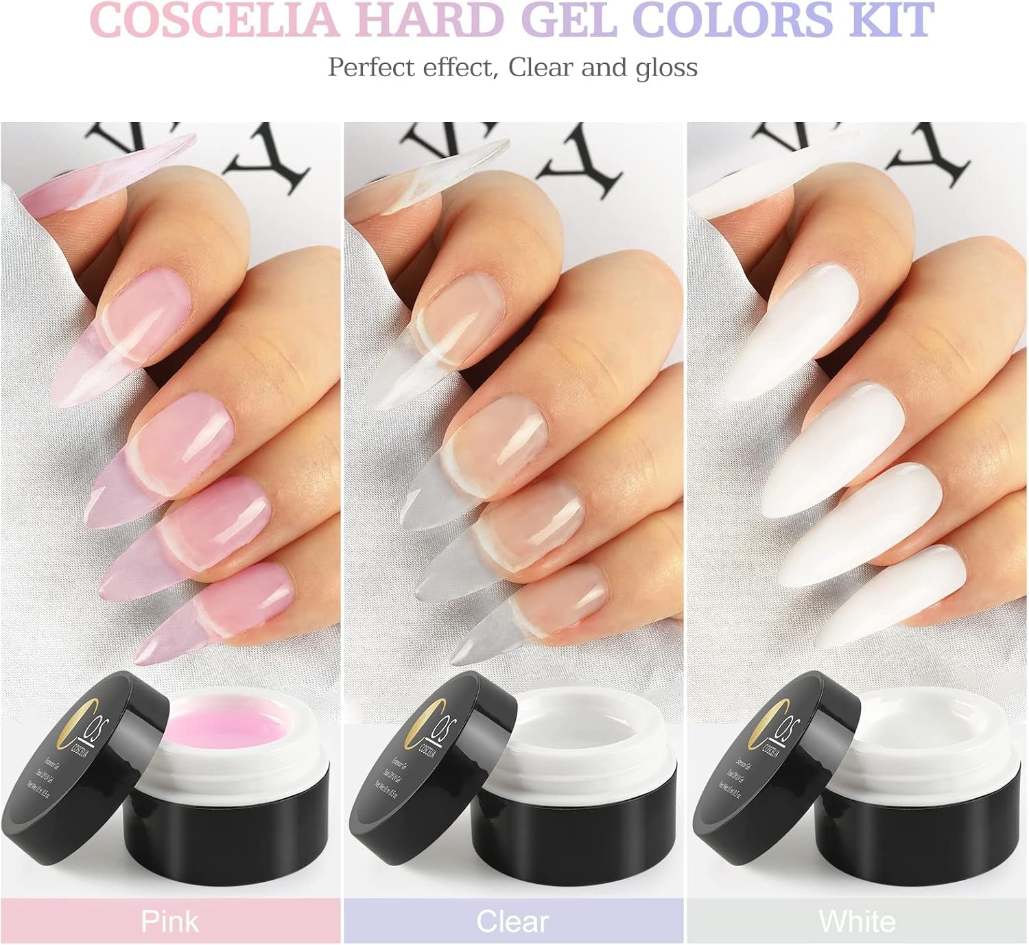 20Pcs Kit Uv Ongle Complet Kit Vernis Gel Semi Permanent 80W UV/LED Lampe Poly Extension Gel 12W Ponceuse À Ongle Ponçage Accessoires Remover Pad Nail Art Débutants Kit Manucure