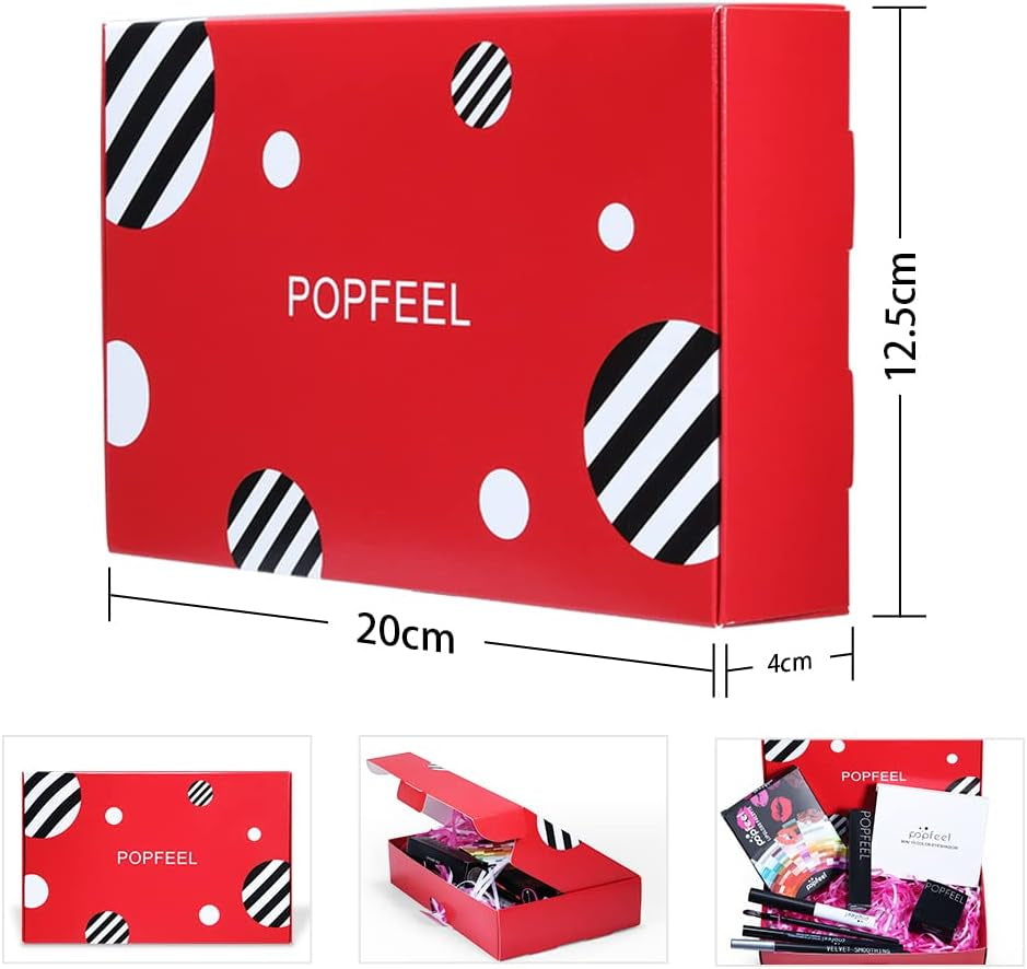 8 Pièces Cosmetics Professional Trousse De Maquillage, Makeup Gift Set Avec Ombres Paupière, Rouge À Lèvre, Pinceaux, Bâton Contour, Correcteur, Mascara