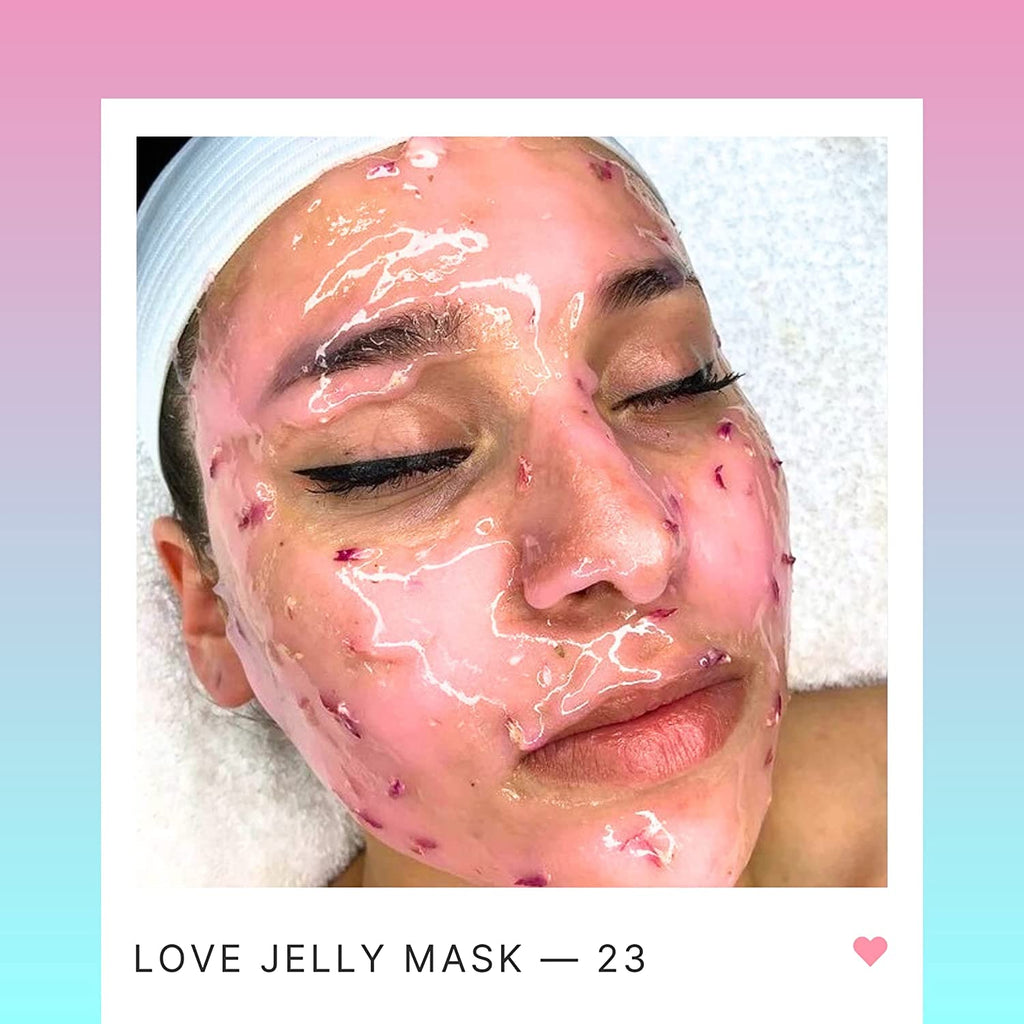 Jelly Mask Jar 24K Gold Mandelic AC Peel-Off Face Care Rubber Mask | 23 Fl Oz Skin Care Moisturizing Gel Mask Jar Spa Set