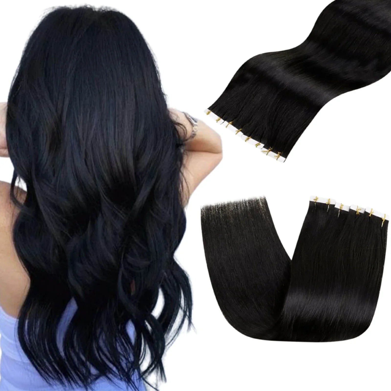 Invisible Injection Tape in Hair Extension Real Human Hair Brazilian Virgin Seamless High Quality Injected Hair Extension
