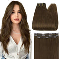 50 Grams Clip in Hair Extensions Human Hair Ombre Color 3Pcs Human Hair Clip in Extensions for Women
