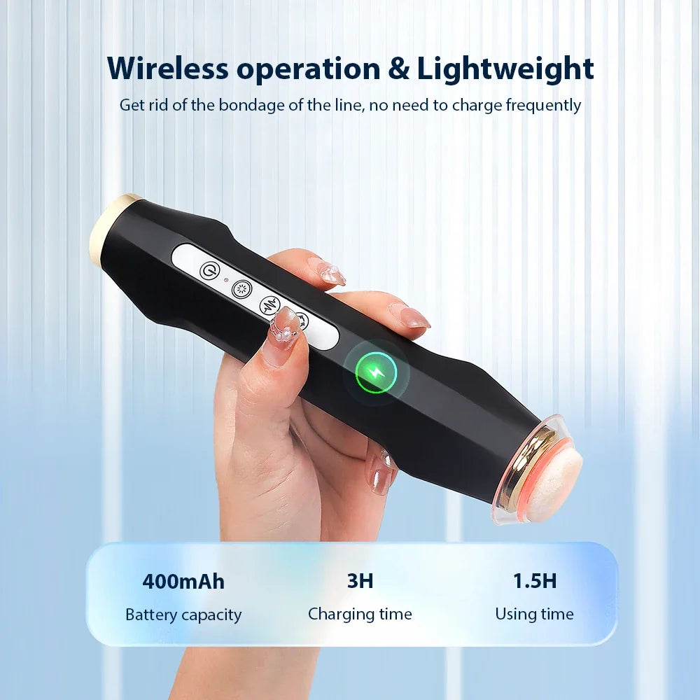 Portable CO2 Oxygen Bubble Pen Rechargeable Facial Cleaning Rejuvenation Serum Input Pen Anti-Aging Skin Care Beauty Device