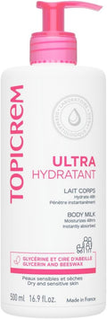 - Ultra Hydratant Lait Corps - Hydrate 48H, Relipide, Protège La Peau - Texture Onctueuse, Odeur Délicate - Crème Hydratante Pour Peaux Sensibles - Fabrication Française - 500 Ml