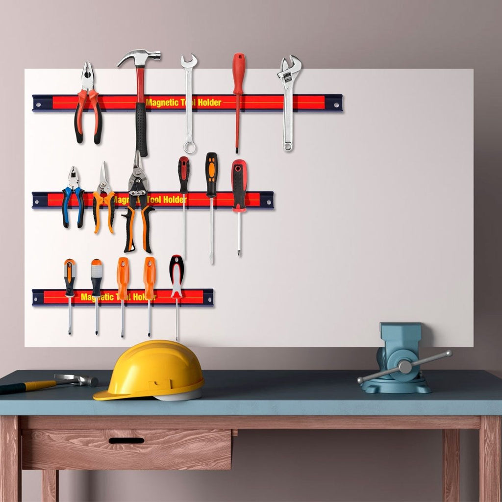 Porte-Outil Magnétique 8" 12" 18" 60Cm Multi-Longueurs Au Choix Rail Mural Titulaire Pour Garage