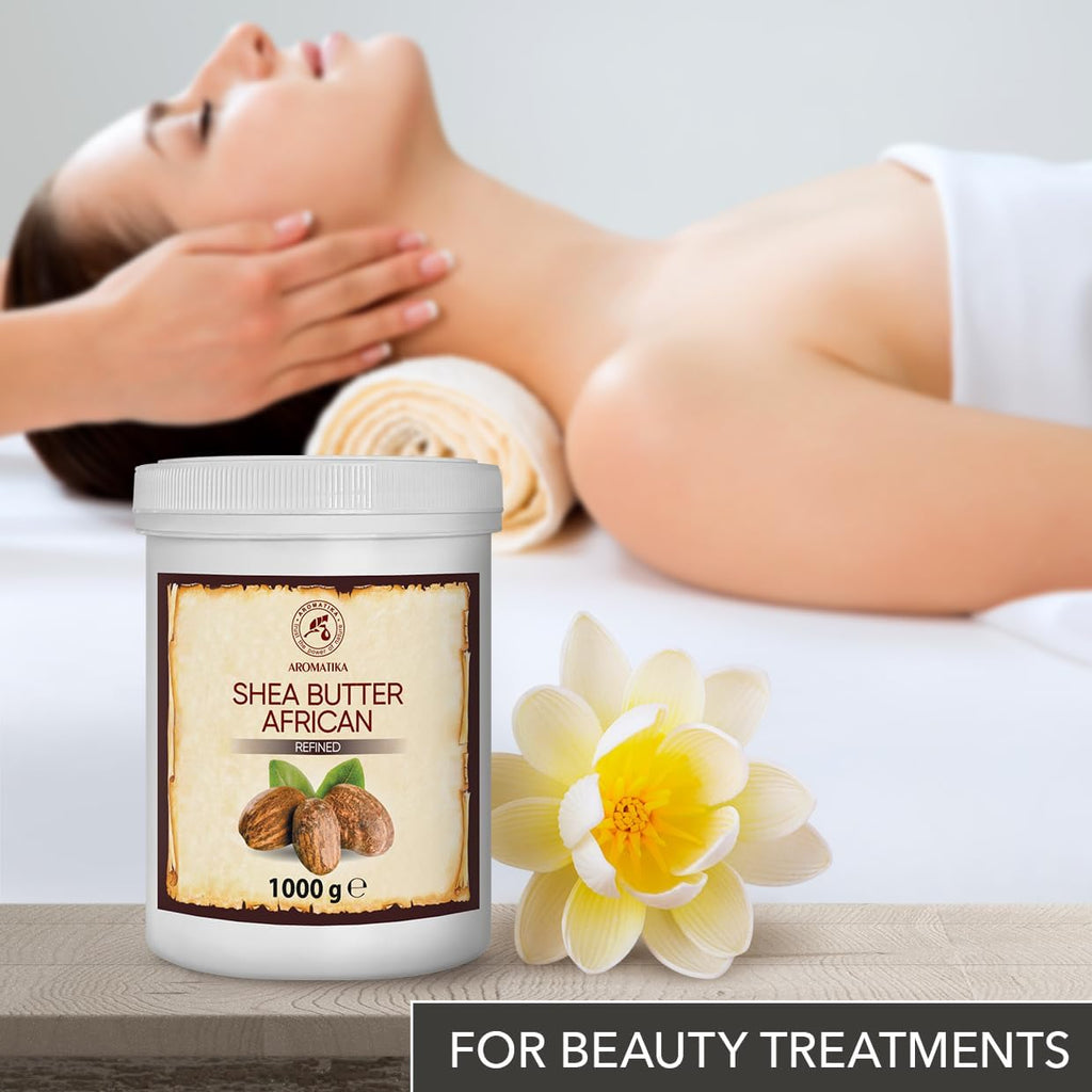 Beurre De Karité 1000G - Butyrospermum Parkii - Naturel - Raffiné - Huile Pour Corps - Cheveux - Peau - Ongles - Soins Du Visage