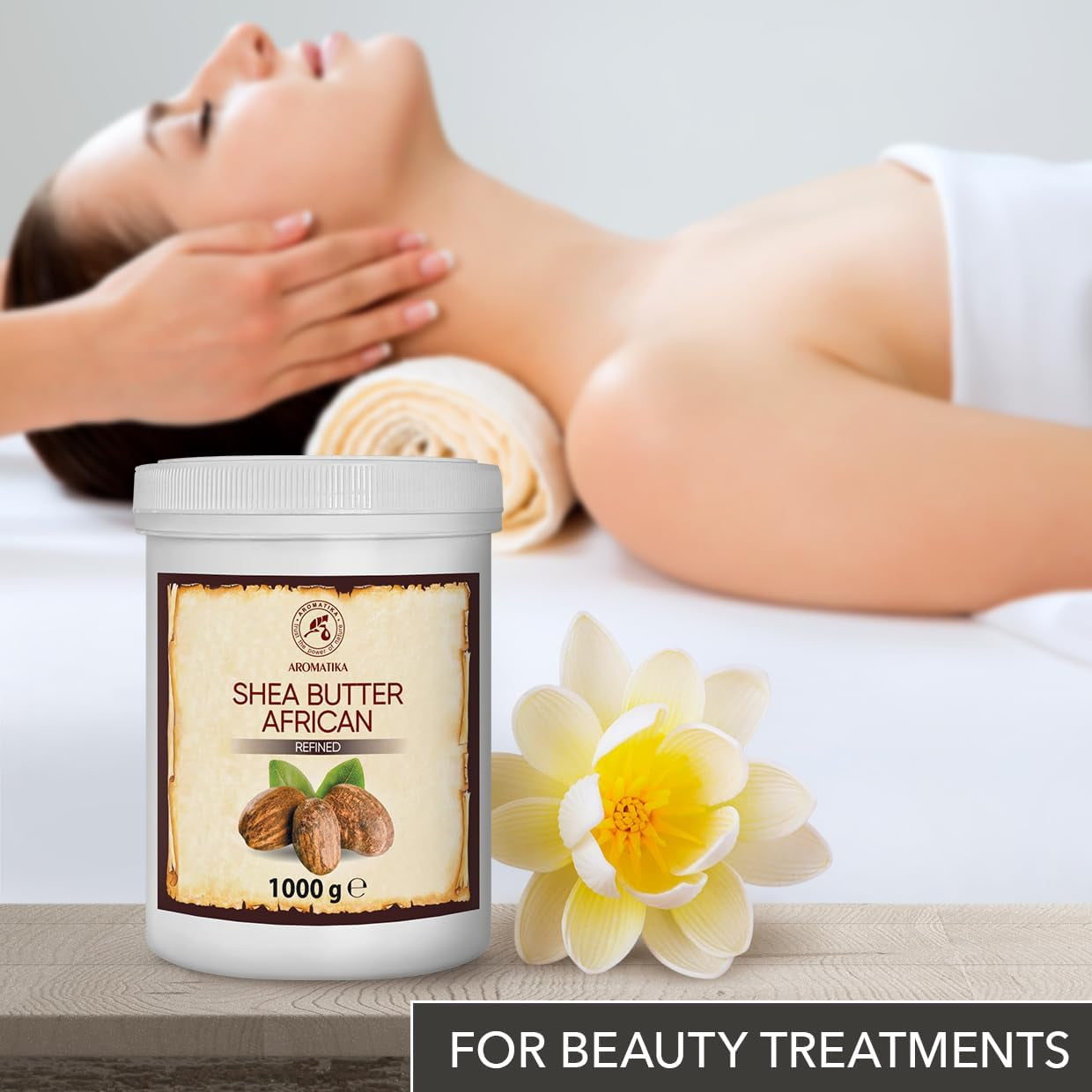 Beurre De Karité 1000G - Butyrospermum Parkii - Naturel - Raffiné - Huile Pour Corps - Cheveux - Peau - Ongles - Soins Du Visage