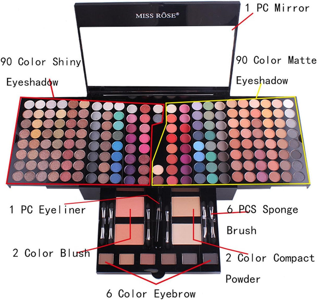 Coffret Cadeau Maquillage - Fard À Paupières, Mallette De Maquillage Idée Cadeau De Noël #2