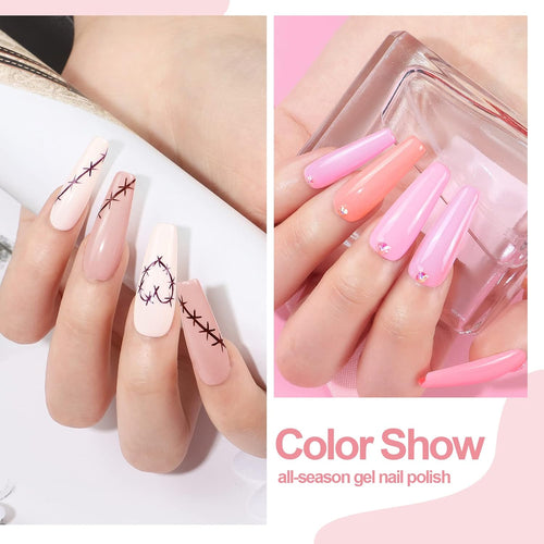 20Pcs Kit Uv Ongle Complet Kit Vernis Gel Semi Permanent 80W UV/LED Lampe Poly Extension Gel 12W Ponceuse À Ongle Ponçage Accessoires Remover Pad Nail Art Débutants Kit Manucure