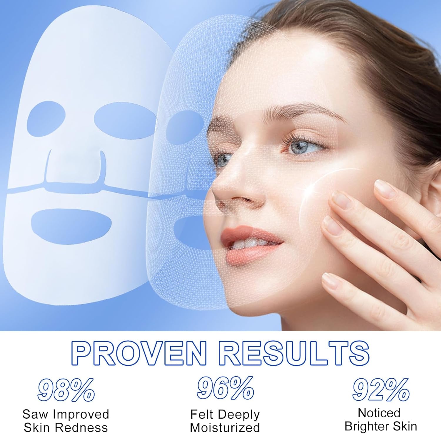 Masque Visage Bio-Collagène – Masque Hydratant Intense – Soin Anti-Âge – Masque Collagene Visage – Pour Une Peau Repulpée Et Éclatante