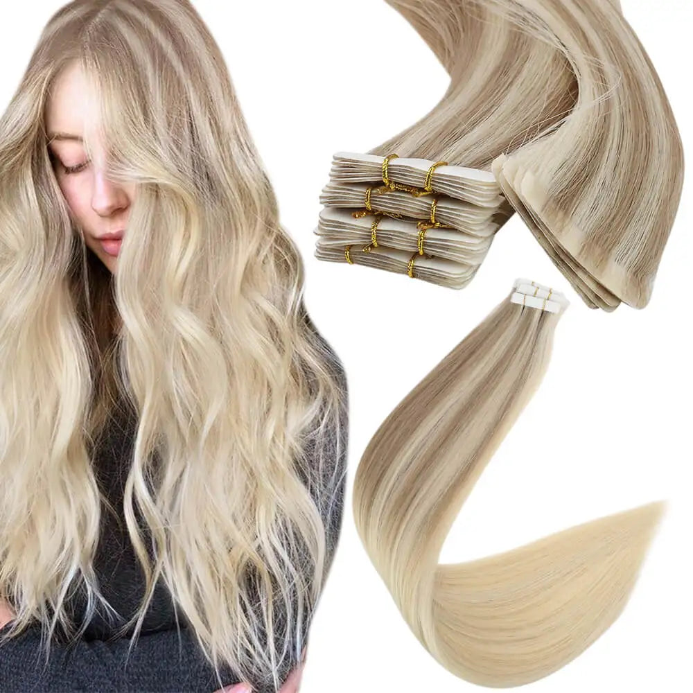 Invisible Injection Tape in Hair Extension Real Human Hair Brazilian Virgin Seamless High Quality Injected Hair Extension
