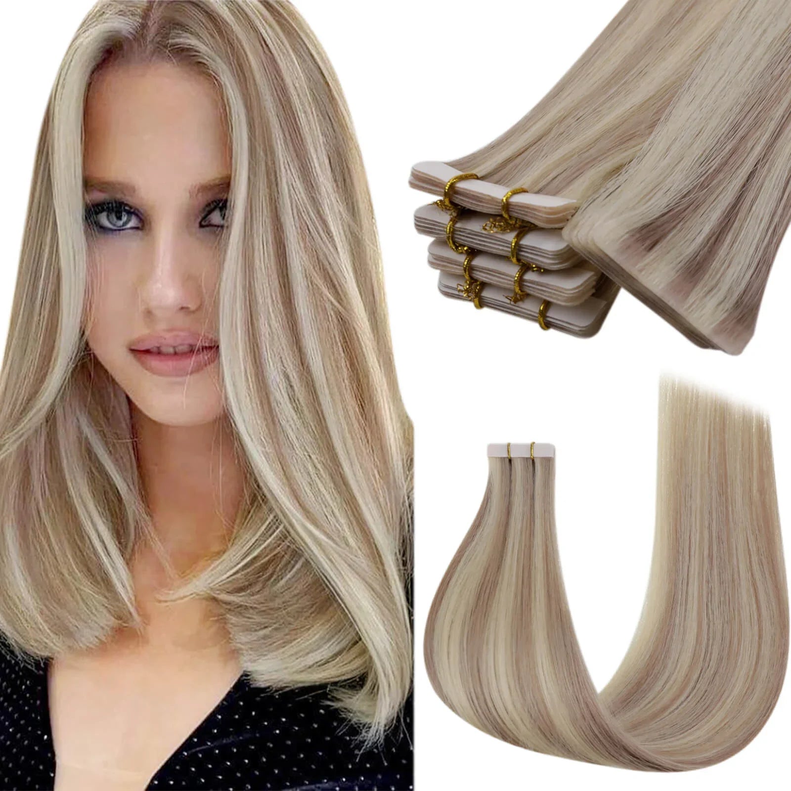Invisible Injection Tape in Hair Extension Real Human Hair Brazilian Virgin Seamless High Quality Injected Hair Extension