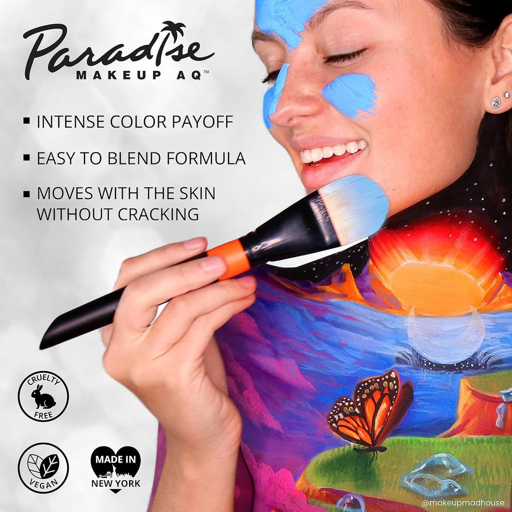 Paradise Makeup AQ - Palette De 8 Couleurs (Basic) | Palette De Peintures Corporelles Et Visage Magnétiques Rechargeables | Maquillage Professionnel Pour Costumes, SFX, Halloween Et Cosplay