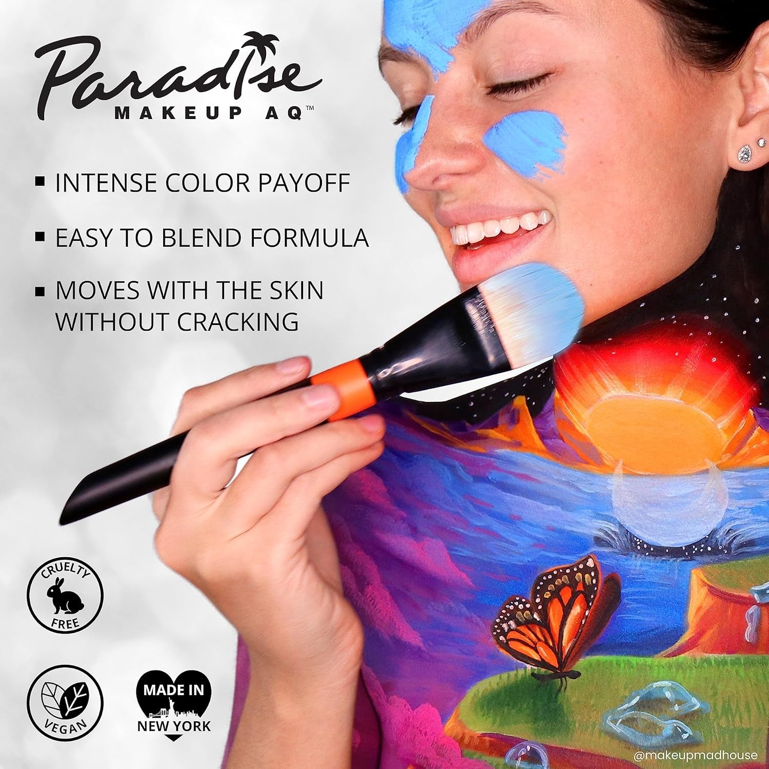 Paradise Makeup AQ - Palette De 8 Couleurs (Basic) | Palette De Peintures Corporelles Et Visage Magnétiques Rechargeables | Maquillage Professionnel Pour Costumes, SFX, Halloween Et Cosplay