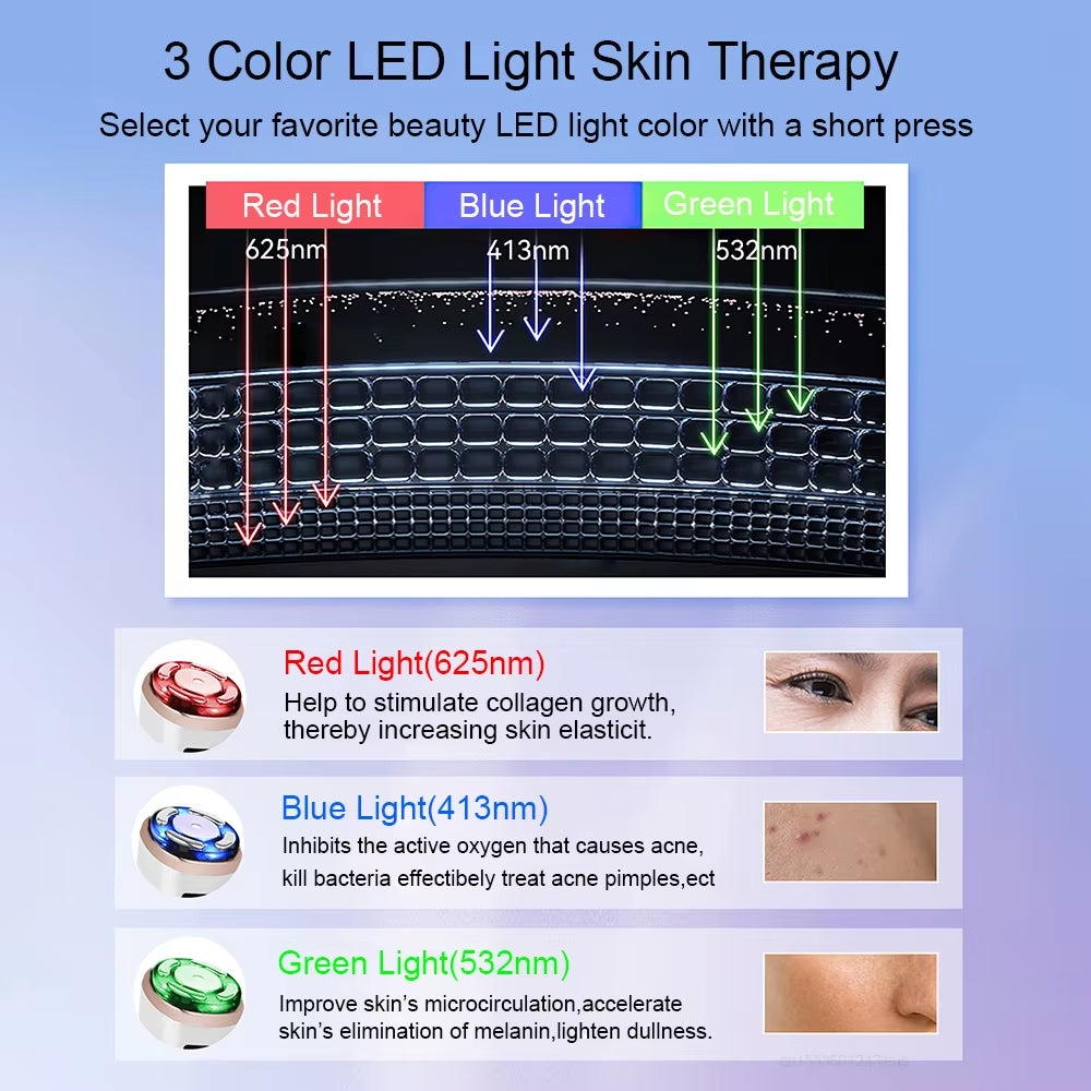 Hifu Face Lifting Machine Anti-Aging Facial Massager EMS Facial Microcurrent Face Massager Skin Rejuvenation Mini Hifu Machine