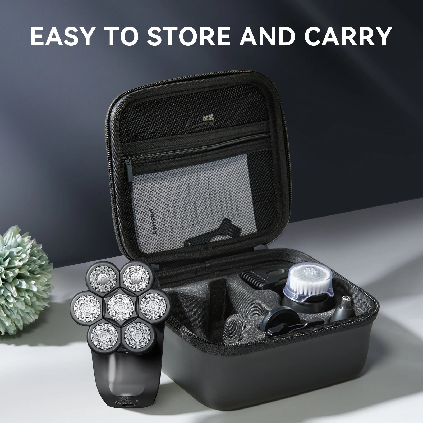 S8 Electric Head Shavers for Men 7D Floating Cutter Rechargeable IPX6 Waterproof Beard Trimmer Bald Head Shaving Machine