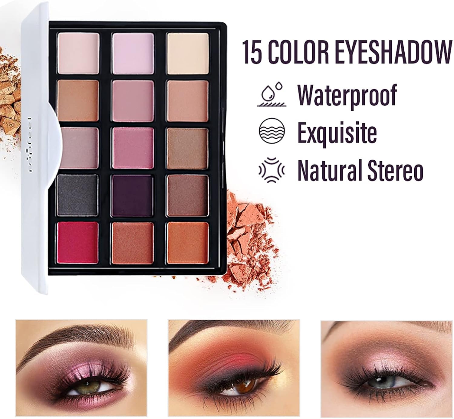 8 Pièces Cosmetics Professional Trousse De Maquillage, Makeup Gift Set Avec Ombres Paupière, Rouge À Lèvre, Pinceaux, Bâton Contour, Correcteur, Mascara