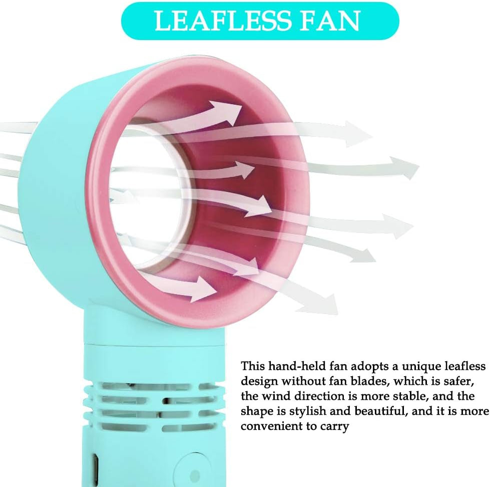 Mini Sèche Cils Sans Lame, Ventilateur Portable Rechargeable Par Usb Pour Extensions De Cils, Climatisation Essentielles a Main Cils/Maquillage/Enfants Fan Portatif Silencieux Extérieur, Intérieur