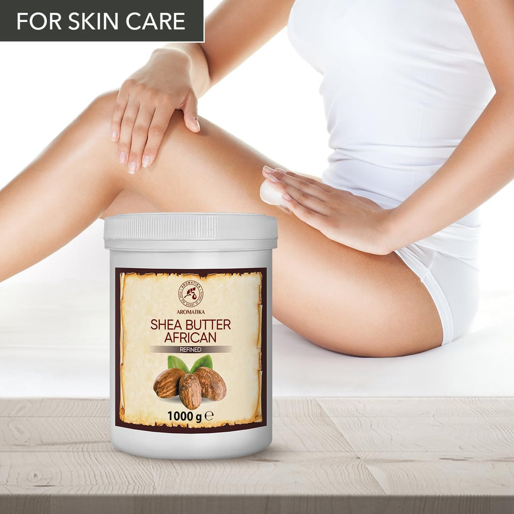 Beurre De Karité 1000G - Butyrospermum Parkii - Naturel - Raffiné - Huile Pour Corps - Cheveux - Peau - Ongles - Soins Du Visage