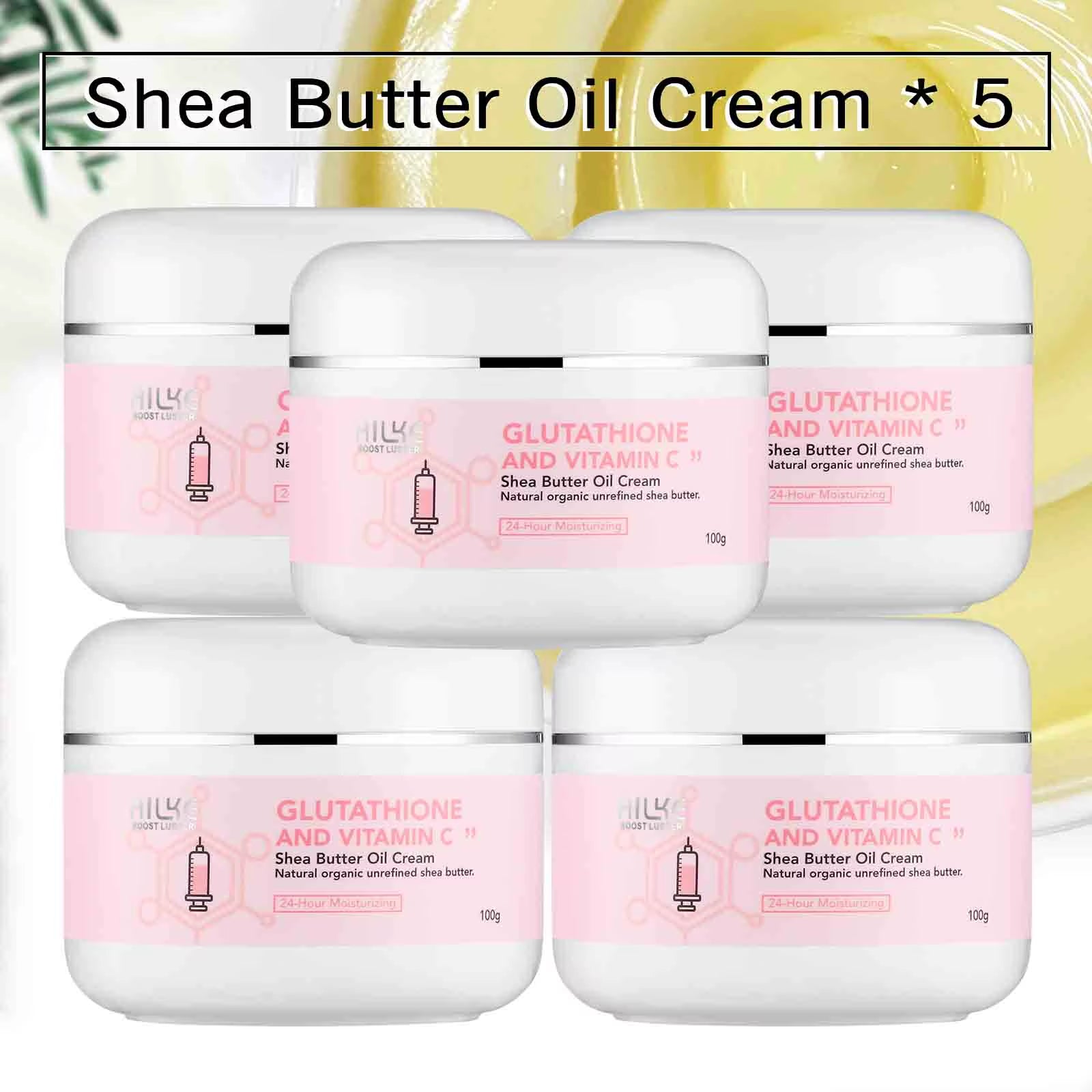 Whitening and Lightening Cream, Suitable for Face and Body , Shea Butter Oil Natural Intense Hydrating Repair Cracked Skin