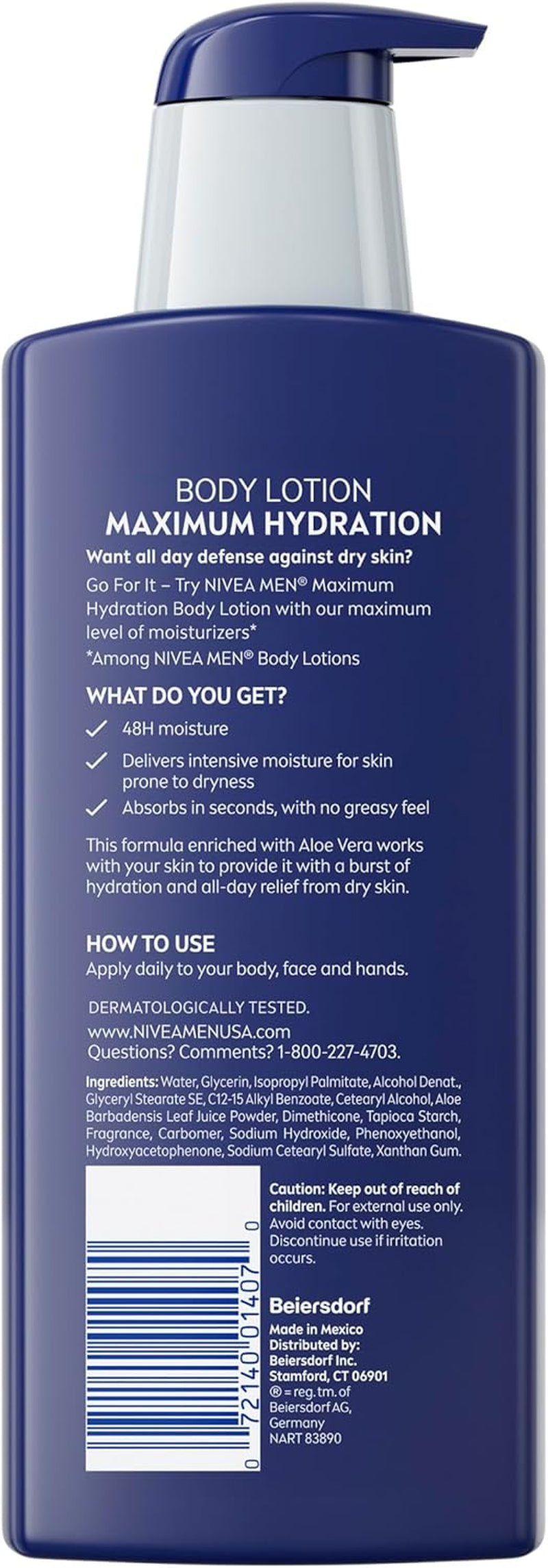 Maximum Hydration 3 in 1 Nourishing Lotion 16.9 Fluid Ounce by
