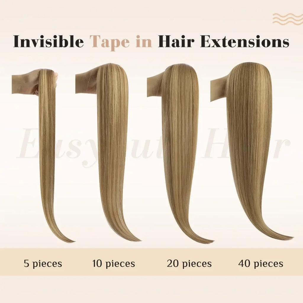 Invisible Injection Tape in Hair Extension Real Human Hair Brazilian Virgin Seamless High Quality Injected Hair Extension