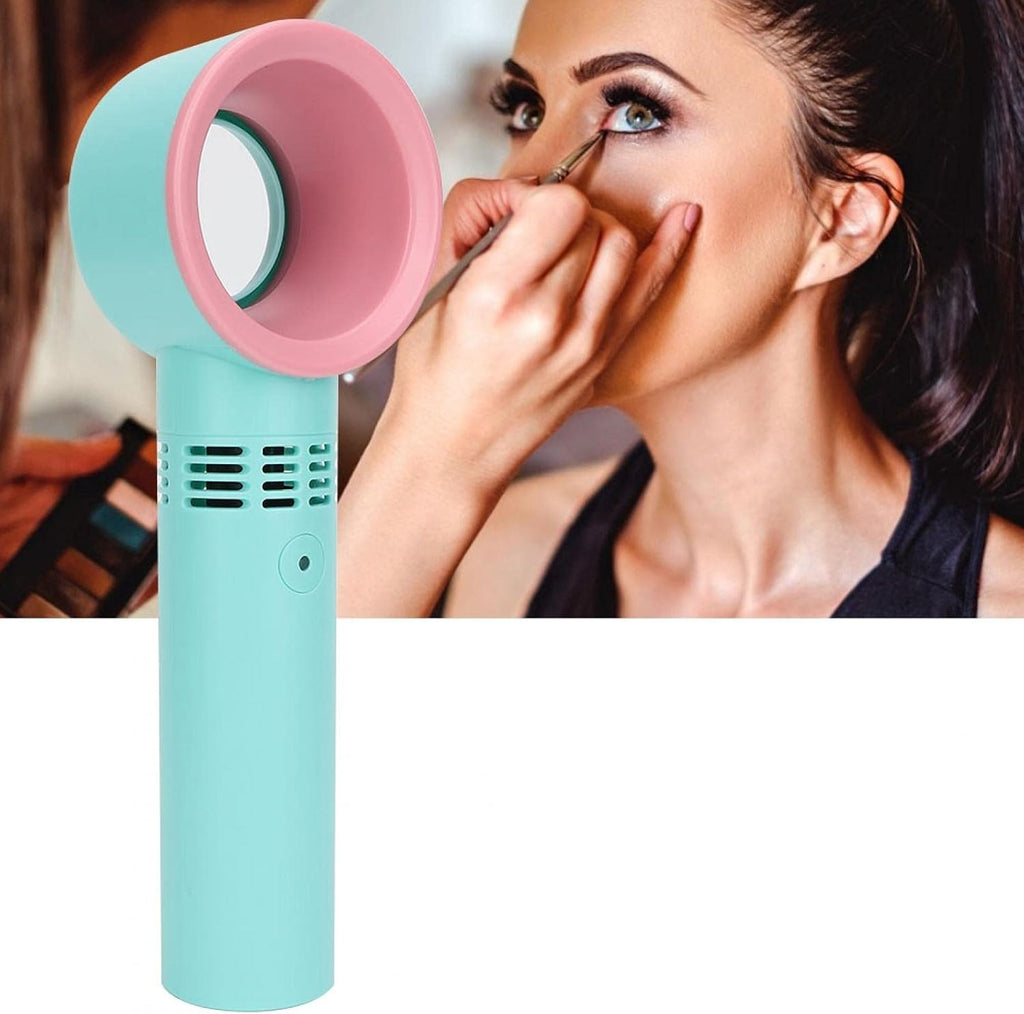 Mini Sèche Cils Sans Lame, Ventilateur Portable Rechargeable Par Usb Pour Extensions De Cils, Climatisation Essentielles a Main Cils/Maquillage/Enfants Fan Portatif Silencieux Extérieur, Intérieur
