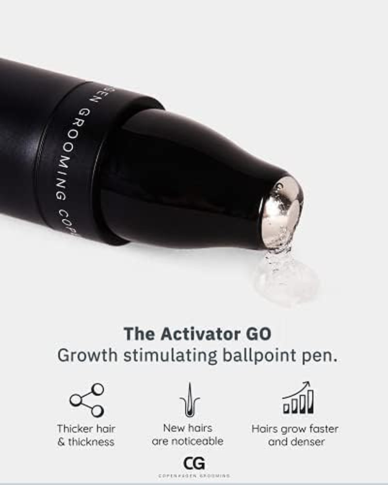 Copenhagen Grooming Activator Go (10Ml) - Handy Beard Growth Serum - Natural Beard Growth Oil Serum - Effective Facial Hair Growth for Men - Practical Beard Grower Serum W/Biotin