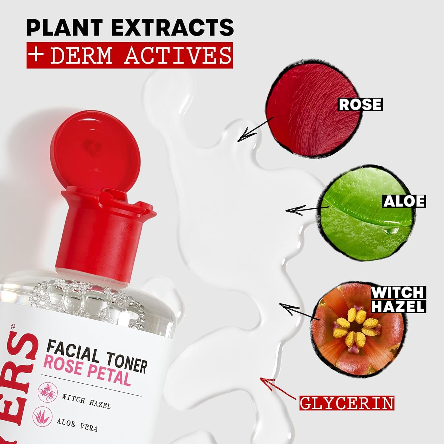 Thayers Lotion Tonique Douce - Pétale De Rose, Hamamélis & Aloe Vera Bio - Hydratation & Pores Resserrés - Sans Cruauté Animale - Sans Alcool - Vegan - 98% D'Ingrédients Naturels - 355 Ml
