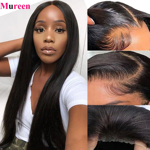 250 Density Straight Wear and Go Glueless Wigs Human Hair Ready to Wear 100% Human Hair Wigs Pre Plucked 4X4 Lace Closure Wig