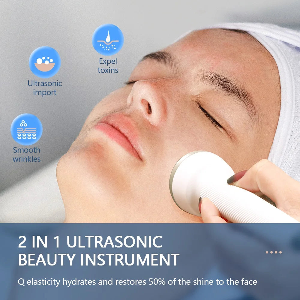Ultrasonic Face Tightening Beauty Instrument High Frequency Face Massager Lifting Skin anti Aging Freckle Removal Skin Care Tool