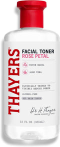 Thayers Lotion Tonique Douce - Pétale De Rose, Hamamélis & Aloe Vera Bio - Hydratation & Pores Resserrés - Sans Cruauté Animale - Sans Alcool - Vegan - 98% D'Ingrédients Naturels - 355 Ml